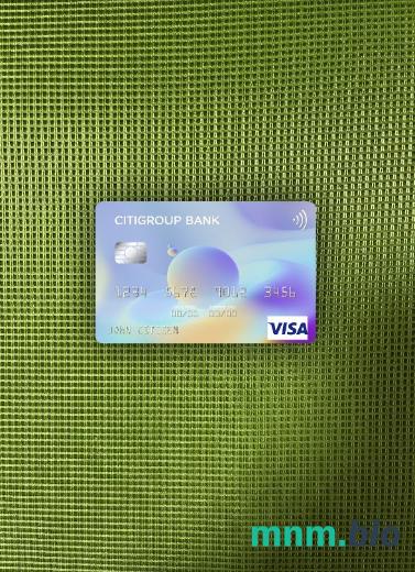 USA Citigroup bank wygląd zdjęcia karty wizowej skan PSD + zdjęcie